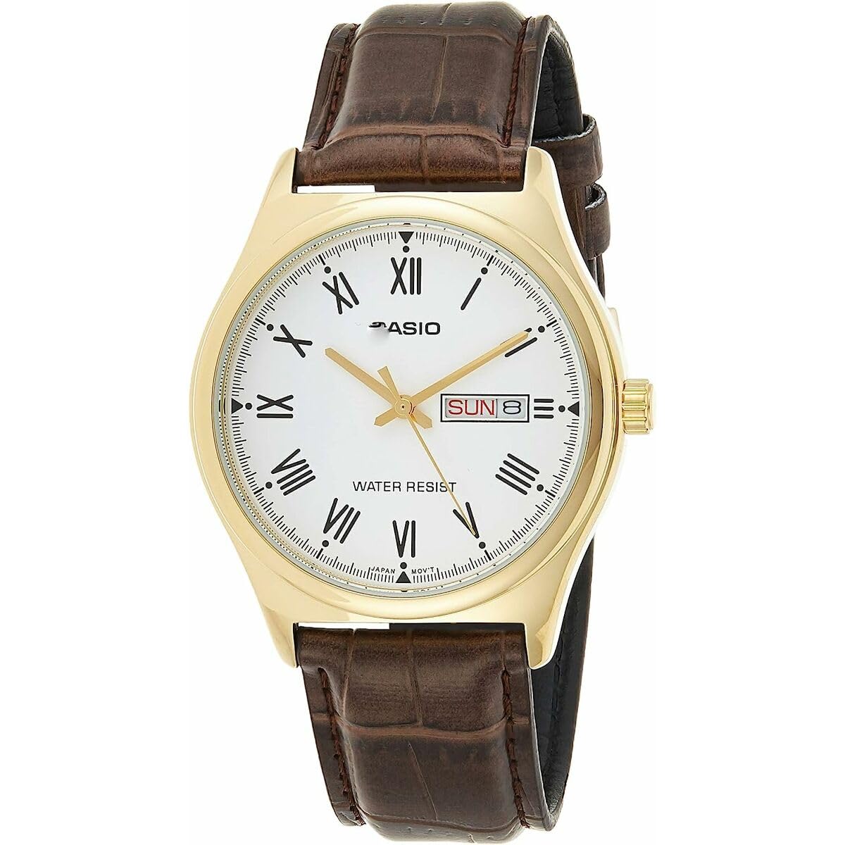Erkek MTP-V006GL-7BUDF Standart Kol Saati, Kahve, Standart