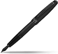 Vista 9 de Cross Bailey - Pluma estilográfica recargable presentada en una caja de regalo premium - Punta mediana, tinta negra, gris mate