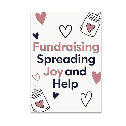 Charity Wall Art Poster Print - Fundraising Spreading Joy and