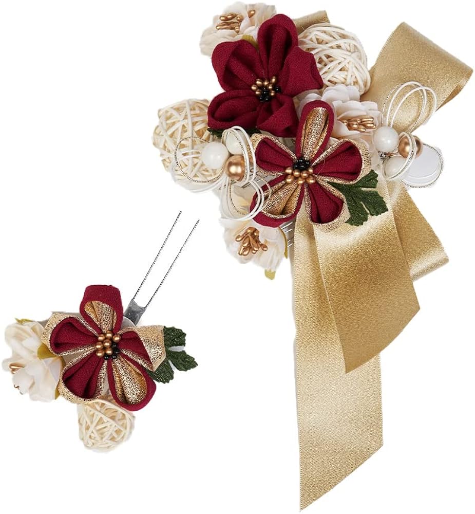 髪飾り 成人式 振袖 花 334 329 祝開店 大放出セール開催中 日本製 つまみ細工