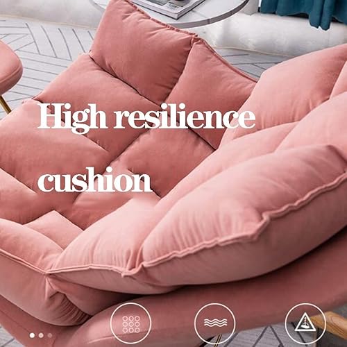 Miniatura 5 de WIGSELBL Cómoda mecedora con silla mecedora otomana de ocio para guardería, silla auxiliar perezosa, silla de acento sin brazos, sofá individual