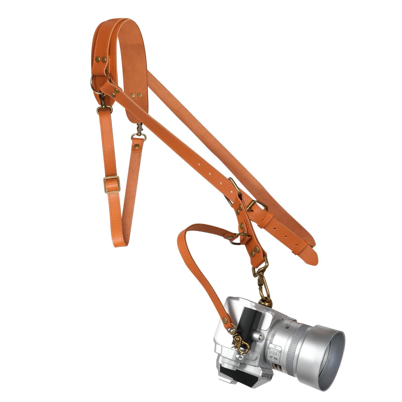 4J LEDR Leather Camera Harness for 1 Camera,Single Camera Strap for Photographers,Camera Shoulder Strap Quick Release DSLR