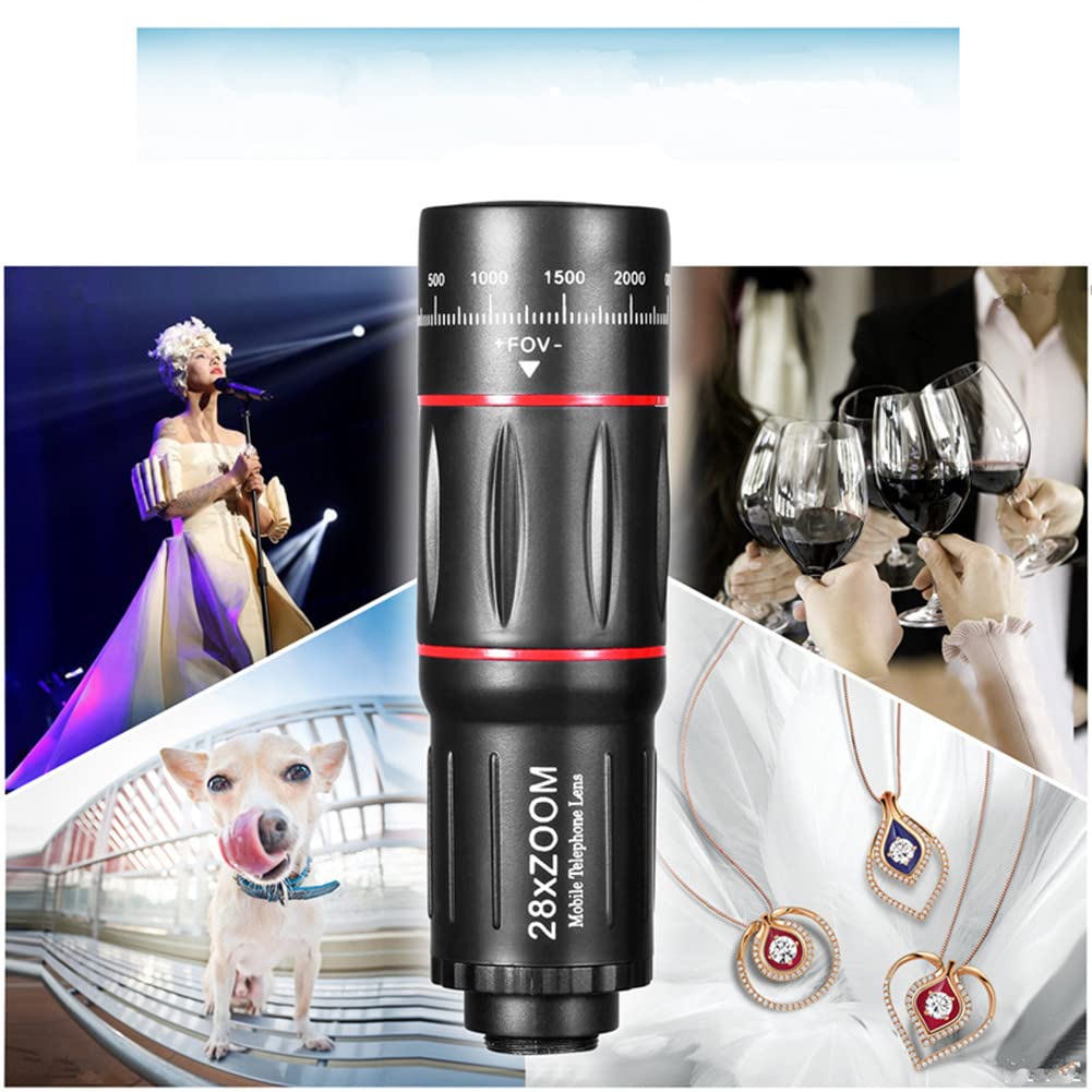 Multiuso 28X HD Mobile Phone Camera Lens Telescopio Zoom Obiettivo Macro per Smartphone Fish Eye Lente Para Celular Accessorio