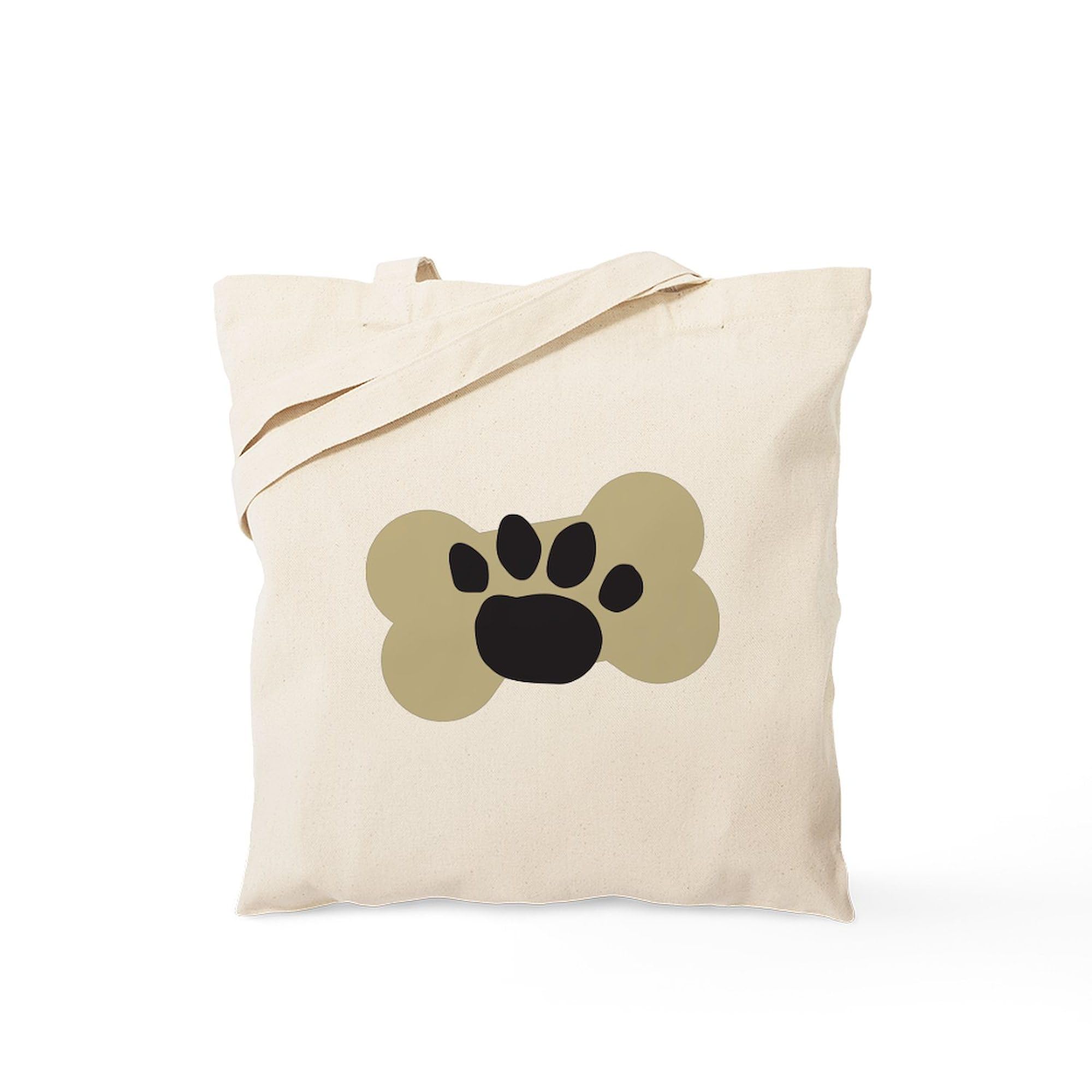 CafePress Therapy Dog Tote Bag – Natural Canvas Reusable Shopping Bag, Funny Dog Lover Gift