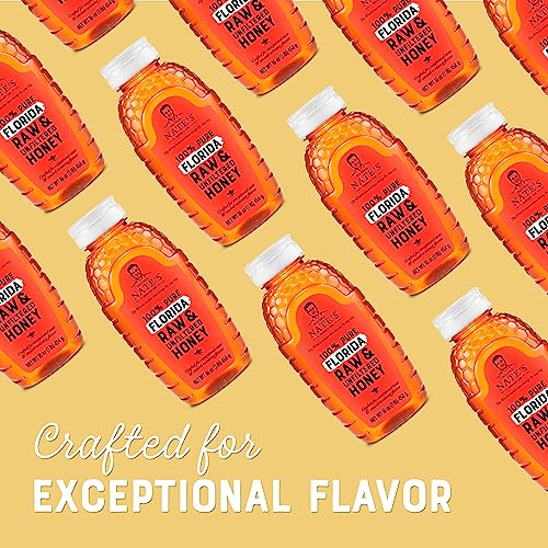 Nature Nate's Florida Honey, 100% Pure, Raw & Unfiltered Honey, All Natural Sweetener, 32 Oz Squeeze Bottle #TOP6