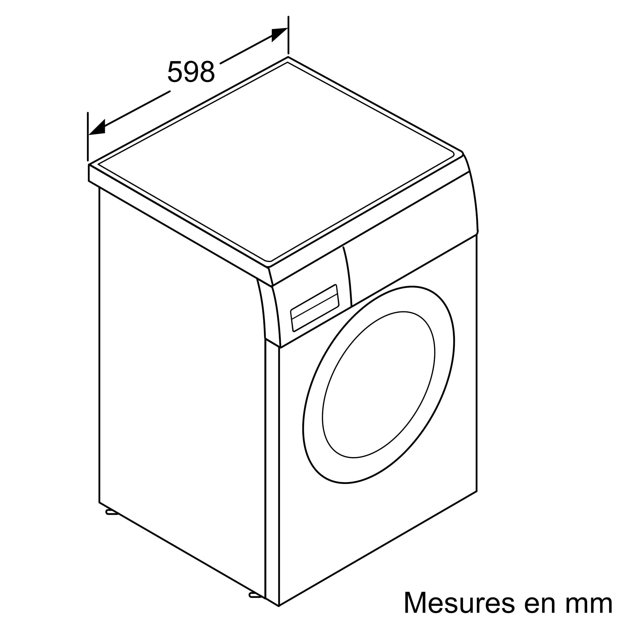 Série 6, Lave-linge front, 9 kg, max. 1400 tr/min, WUU28T69FR