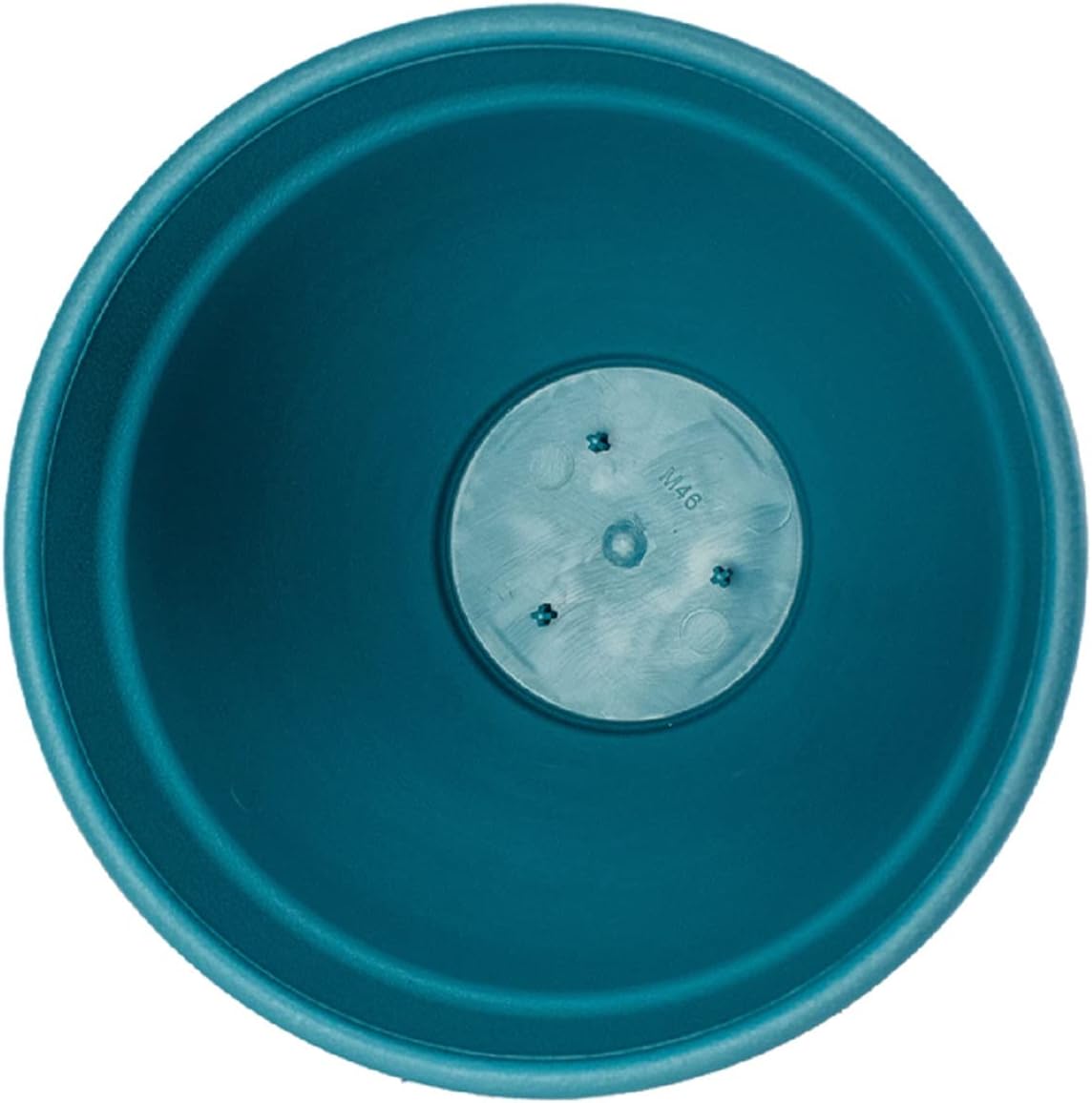 The HC Companies Rings Flower Planter - Self Watering Plant Pots for Herbs & More - Round Lightweight Outdoor & Indoor Planter (16" Blue, Pack of 2)