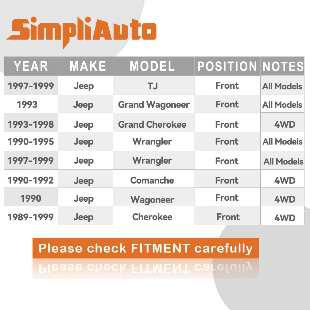 513084 Front Wheel Bearing and Hub Assembly Compatible with Jeep 97-99, Grand Wagoneer 93, Grand Cherokee 93-98, Wrangler 90-99, Comanche 90-92, Cherokee 89-99, Wagoneer 90