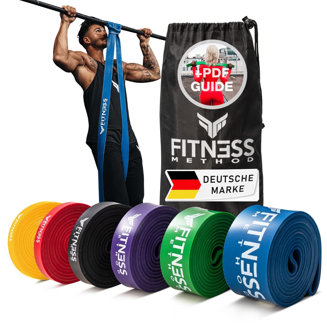 Resistance Bands - Innovative Widerstandsbänder Set/Einzeln inkl. Tasche + Übungsanleitung-Krafttraining und Home Gym-Pull up Band