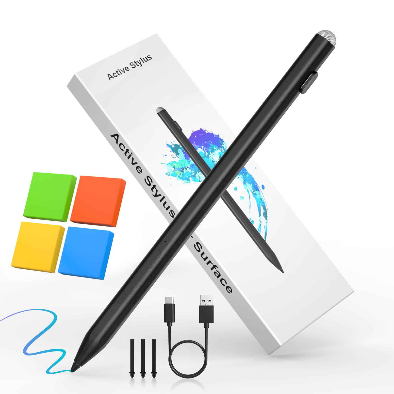 Amazon | Surface ペンSurface用タッチペン筆圧感知/磁気吸着機能/超高