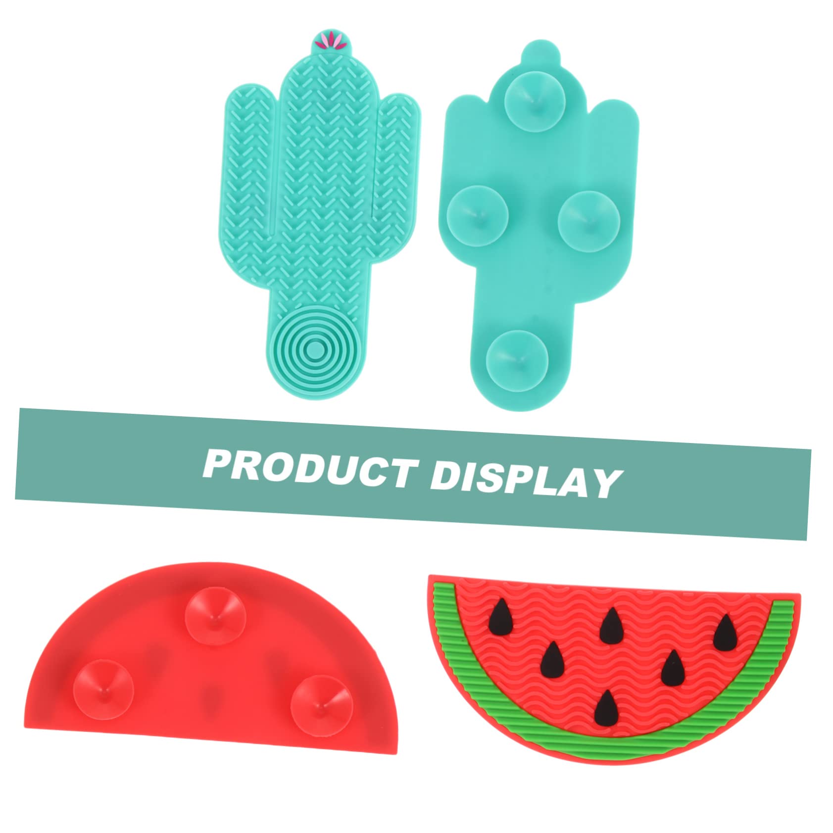 Healeved 3 Set Di Tamponi Per La Pulizia Dei Pennelli Da Trucco in Silicone Compatti E Facili Da Trasportare 2 Pezzi * 3