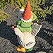 Zaer Ltd. Classic Spring Gnome Garden Statue in Assorted Styles (Gnome Riding Duck)