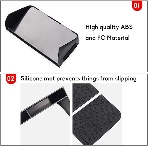 Miniatura 6 de Jaronx Organizador de consola central compatible con Toyota RAV4 2023 2022 2021 2020, organizador de consola, 2 cajas de almacenamiento secundario +