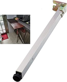 KAMWD Folding Telescopic Bar Desk Legs, Stainless Steel DIY Table Legs,30-130cm, Metal Furniture Legs,Push- Pull Lift Dining Table Cabinet Legs, Adjustable Protective Base (Size : 100cm(39.4in))