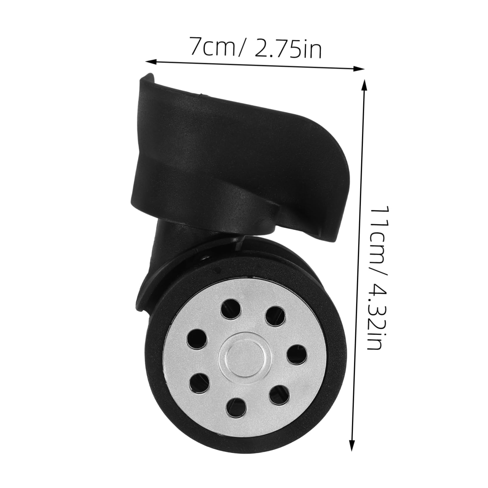 NUOBESTY 12 Piezas ruedas de maleta ruedas giratorias accesorios de viaje equipaje maleta ruedas de repuesto reemplazo de reparación de rueda de maleta rueda giratoria de equipaje plástico