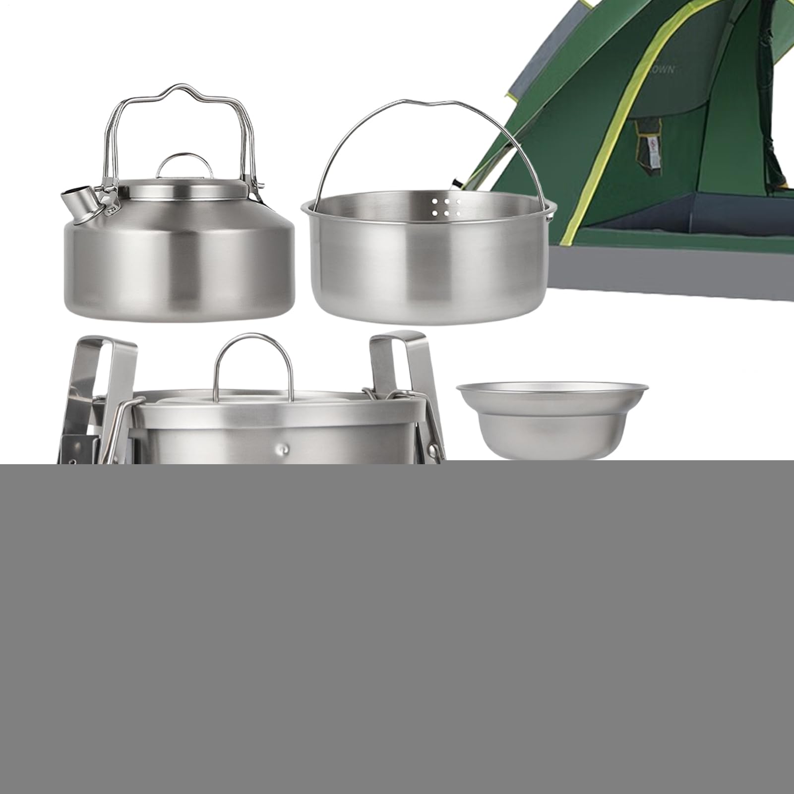 Utensili Da Cucina Escursionismo - Kit Da Cucina Da Campeggio | Attrezzature Di Sopravvivenza Peso Leggero per Esterni, Famiglia, Escursionismo, Adulti, Viaggi, Picnic ed Escursioni in Zaino