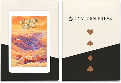 Miniatura 4 de Lantern Press Petrified Forest National Park, Arizona, Oil Painting, 52 Playing Cards for Adults, Poker Size Card Deck