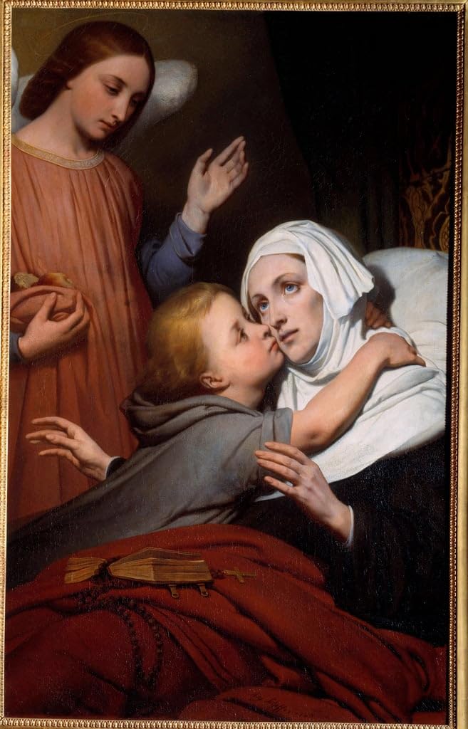 Tableau l'enfant charitable de Scheffer | Poster mural d'art chargé d'histoire