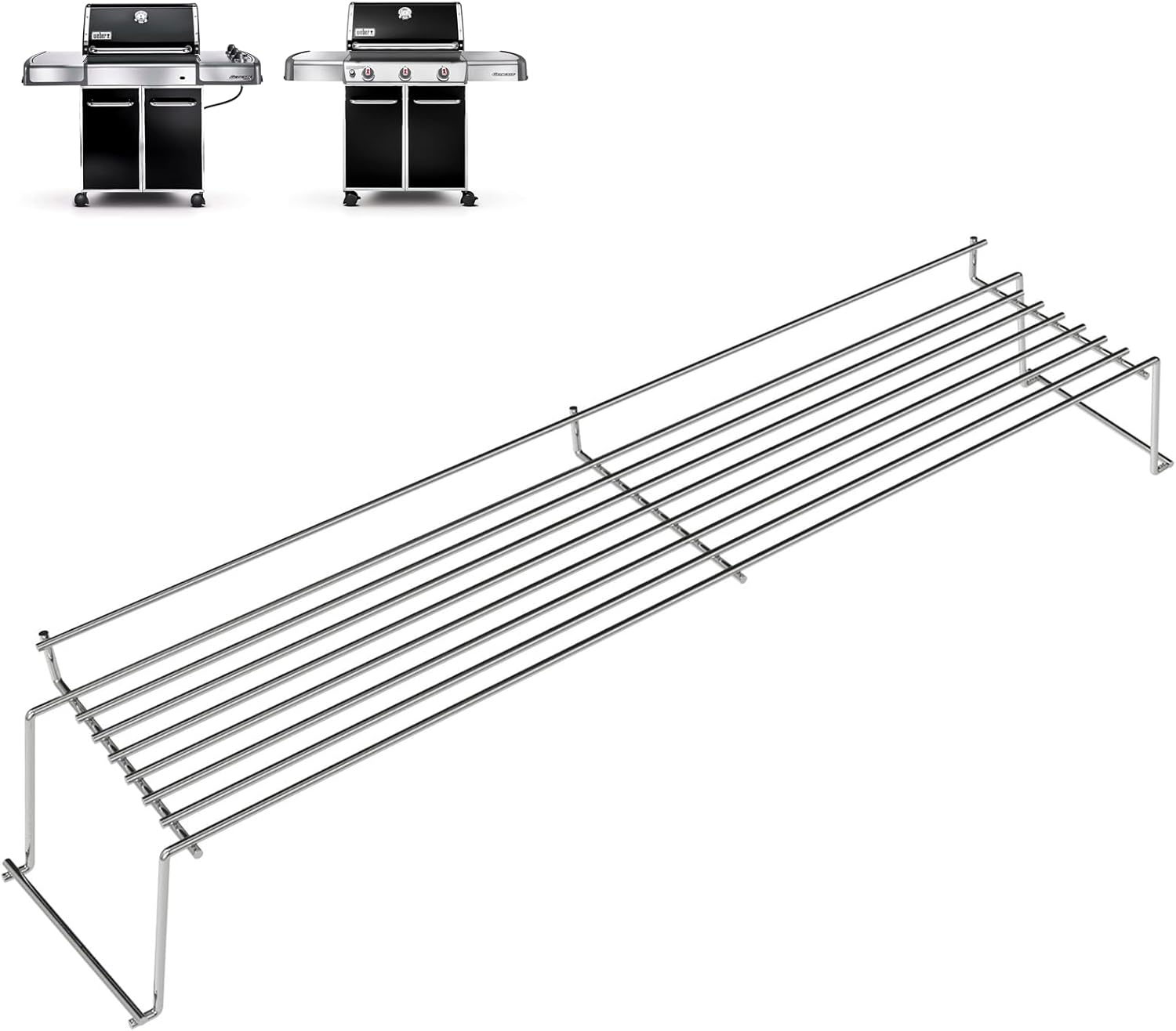 DELSbbq 65054 Grill Warming Rack for Weber Genesis 300 Series Genesis E310 E320 E330 S310 S320 S330 Gas Grills, Warming Rack for Weber Genesis 300 Series Grill Parts, 81323, 62749 26.9" x 5.3" for Genesis 300