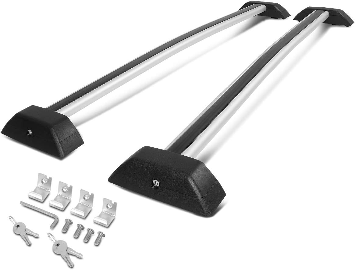 Auto Dynasty Roof Rack Cross Bars Compatible with 2006-2010 Hummer H3, 150lbs Rooftop Cargo Bars Aluminum Anti-Corrosion Roof Rails for Luggage Bike Kayak Racks