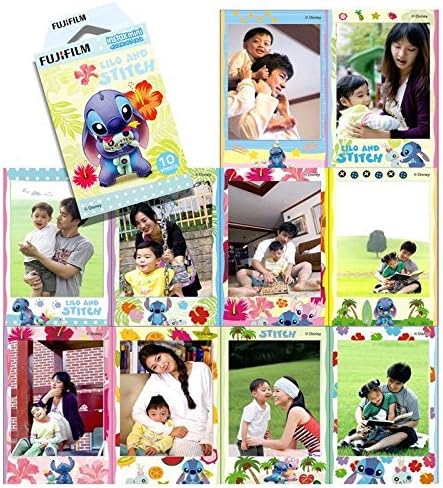 Amazon 富士フイルム Instax チェキ ミニインスタントフィルム 10シート ディズニー リロ アンド スティッチ 富士 フイルム フィルム