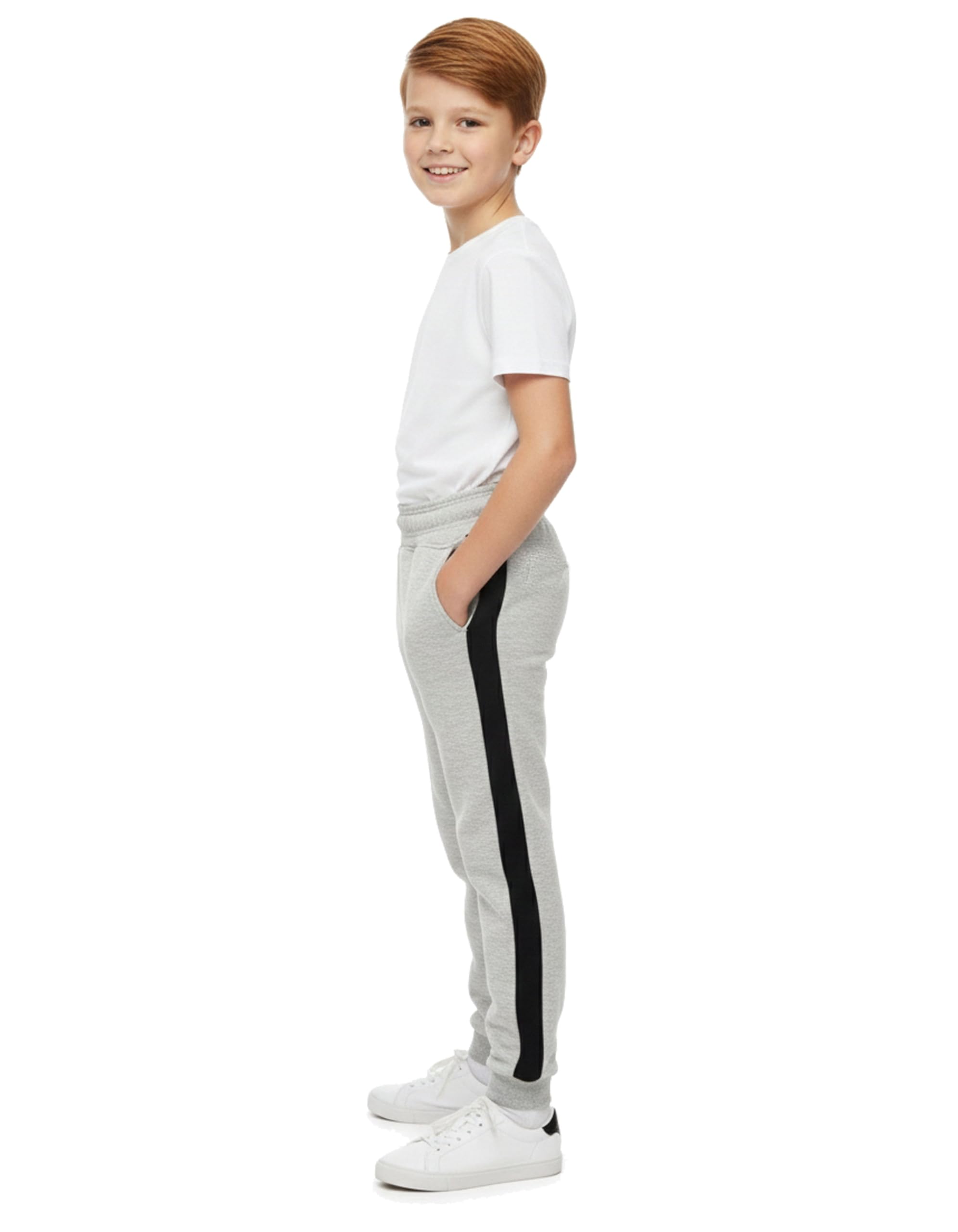 Sam & Rash Boys Fleece Warm Trackpants, Kids Jogger for Winter Session Thermal Soft and Comfort Lower for Kids (in, Age, 13 Years, 14 Years, Regular, Grey & Maroon) - Image 4 thumbnail