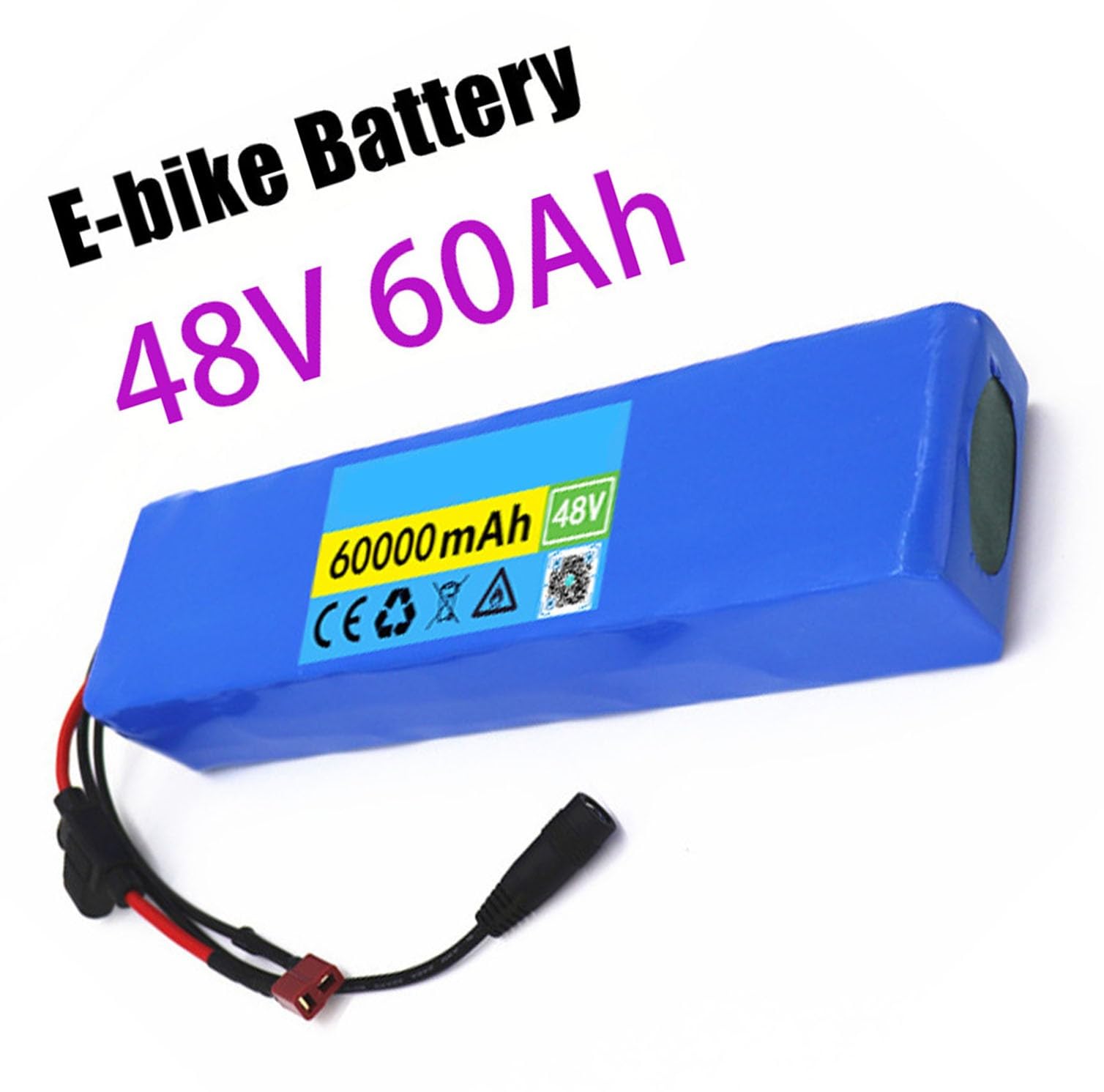 Ebike accu 48V 15Ah voor 250W 350W 500W 750W vervangingsaccu voor Dorado Plus elektrische fiets fiets scooter Li-ion met lader (48V 15Ah
