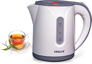 ITALIA 1 Litre 1000W Electric Kettle | Cool Touch Body, Auto Shut-Off & Boil-Dry Protection | 360° Cordless Jug for Tea & Price In India