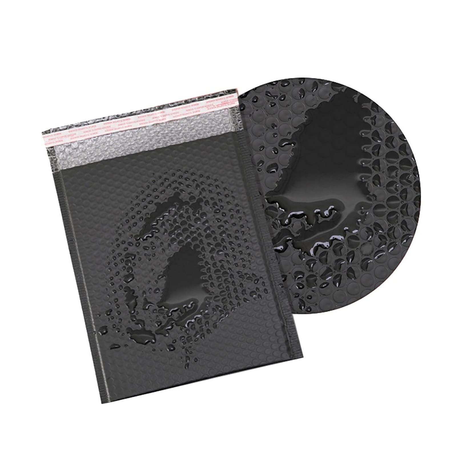 ZZSRJ 13 x 18 cm Busta Bolla 50 Pezzi di Sacchetto Imbottito imballaggio Nero, imballaggio di Trasporto, Borsa a ziplock (Color : 50pcs, Dimensione : 13 * 18cm)