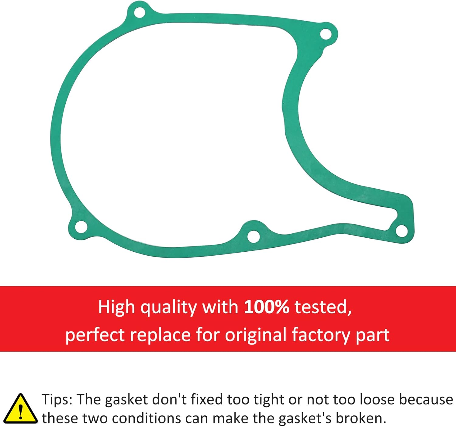 Left Crankcase Cover Gasket for Honda CRF100 CRF 80 CRF100F CRF80F 2004-2013, Stator Flywheel Cover and Gasket MPN# 11341-GN1-A80 11394-KN4-751/750