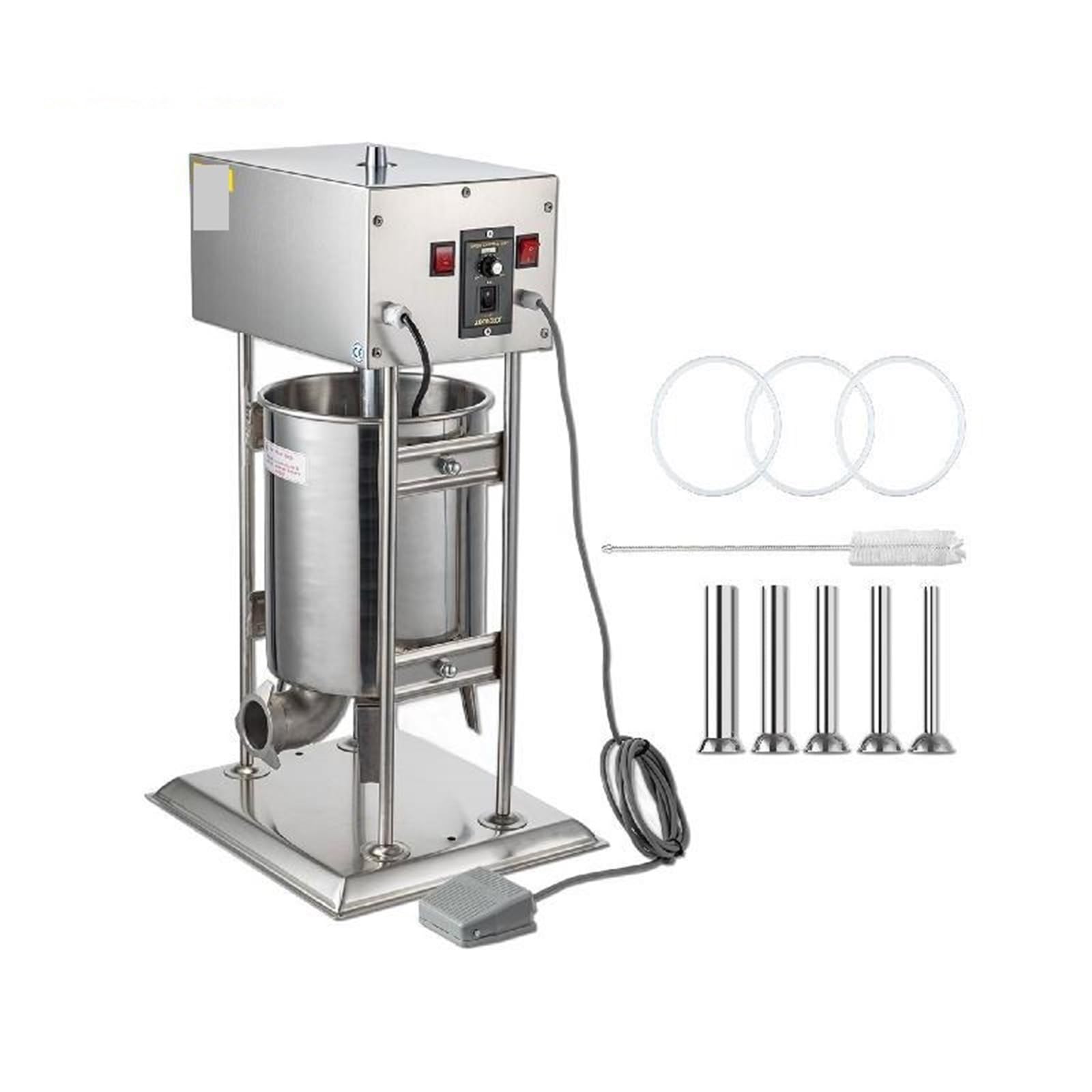 10L/15,4lbs Elektryczna Pionowa Nadziewarka Do Kiełbasy Automatyczna Maszyna Napełniania Akcesoria Kuchenne Ze Stali Nierdzewnej Sprzęt Gospodarstwa Domowego Dla początkujących majsterkowiczów
