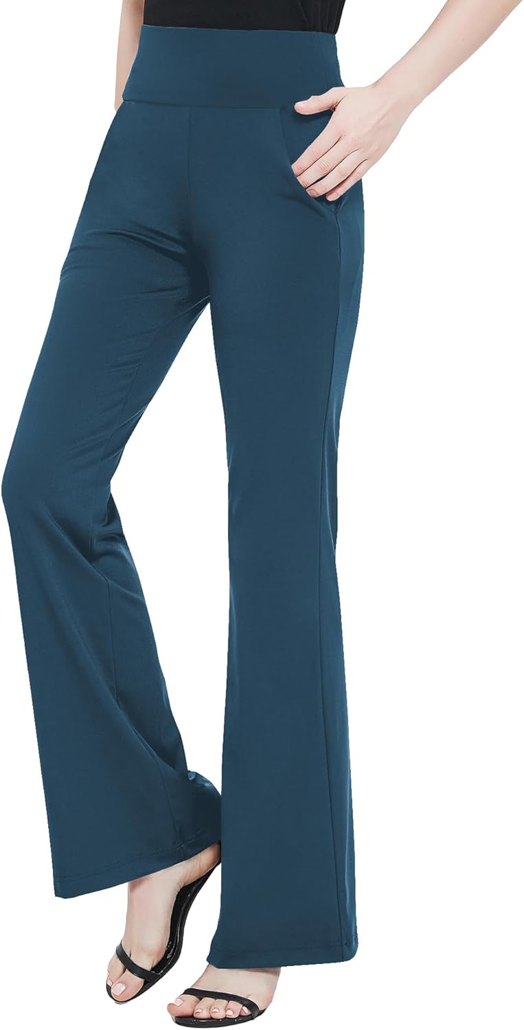 Urban CoCo Women's High Waist Stretchy Bootcut Yoga Pants Casual Flare Leggings Workout Bootleg Pants - Image 5