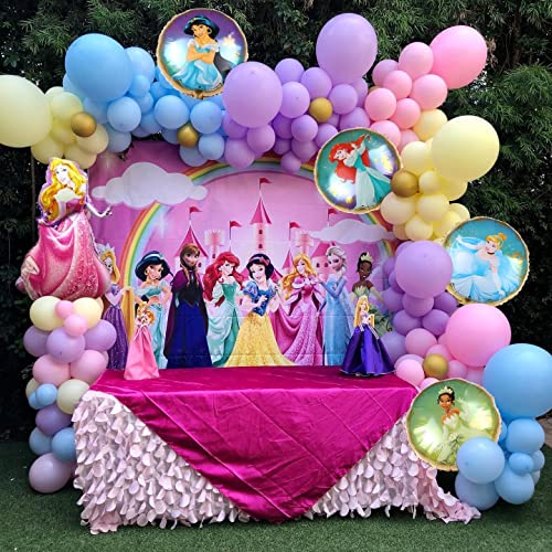 Princess Balloons Arch Garland Kit - 111Pcs Princess Birthday Party Decorations With Princess Foil Balloons For Girl Birthday Party Supplies #TOP4