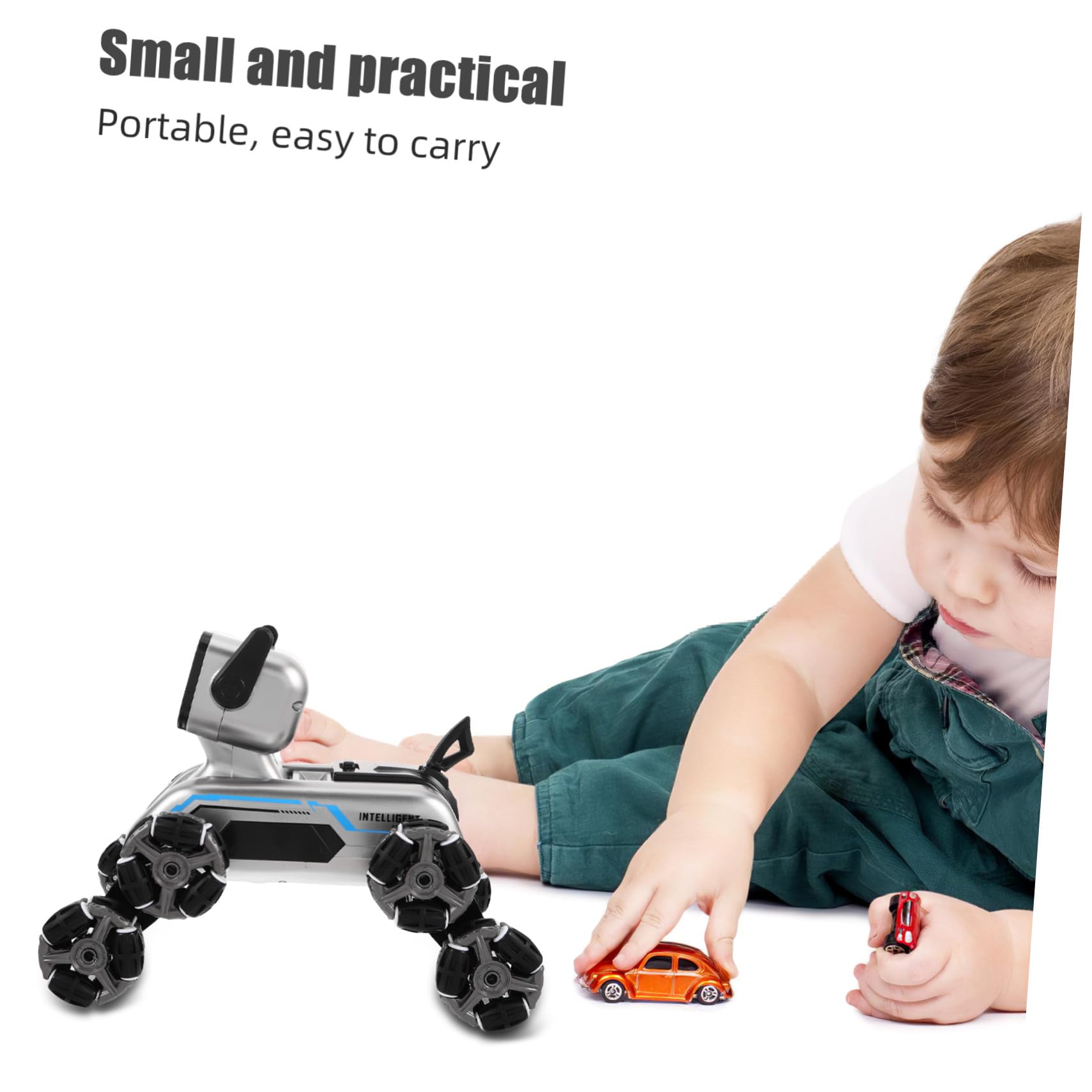 UKCOCO Chien Robot Intelligent Télécommandé Jouet Électronique Programmable pour Garçon Fille Robot Chien Interactif Maison Extérieur