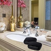 Vista 3 de Contenedor para jabón, estuche portátil para guardar jabón en barra para baño y cocina (negro)