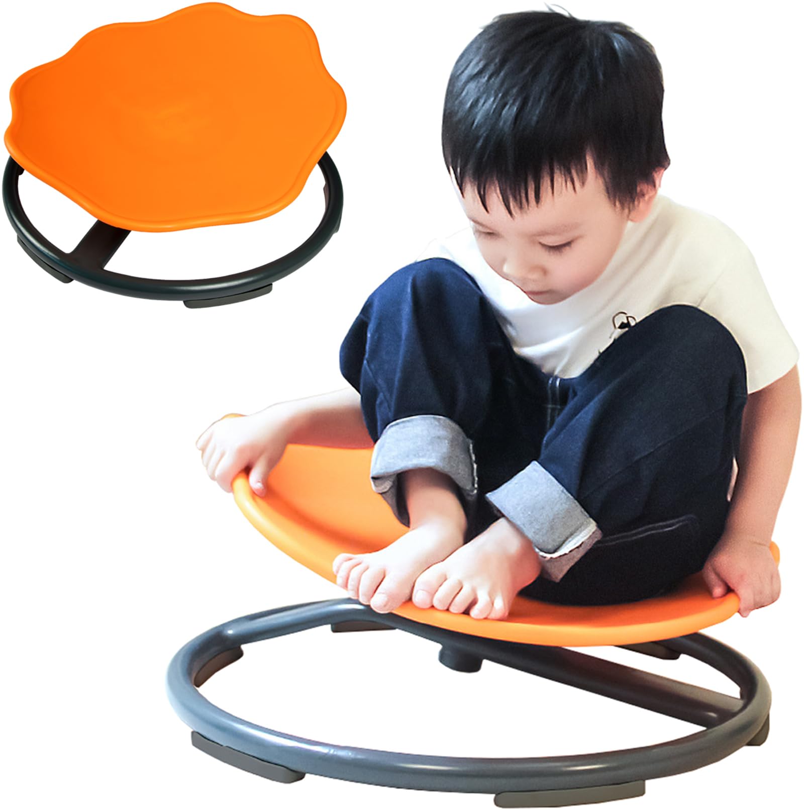 Amazon.co.jp: BULJGIAL(小さな店) 子供用回転感覚椅子、カルーセル  