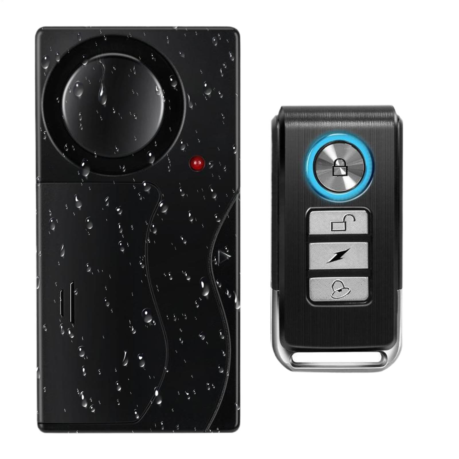 Alarma de vibración antirrobo, Alarma de vibración antirrobo de automóvil,de alarma de seguridad del vehículo de 110dB | Sensor de advertencia de seguridad anti -robo de automóviles, accesorios interi