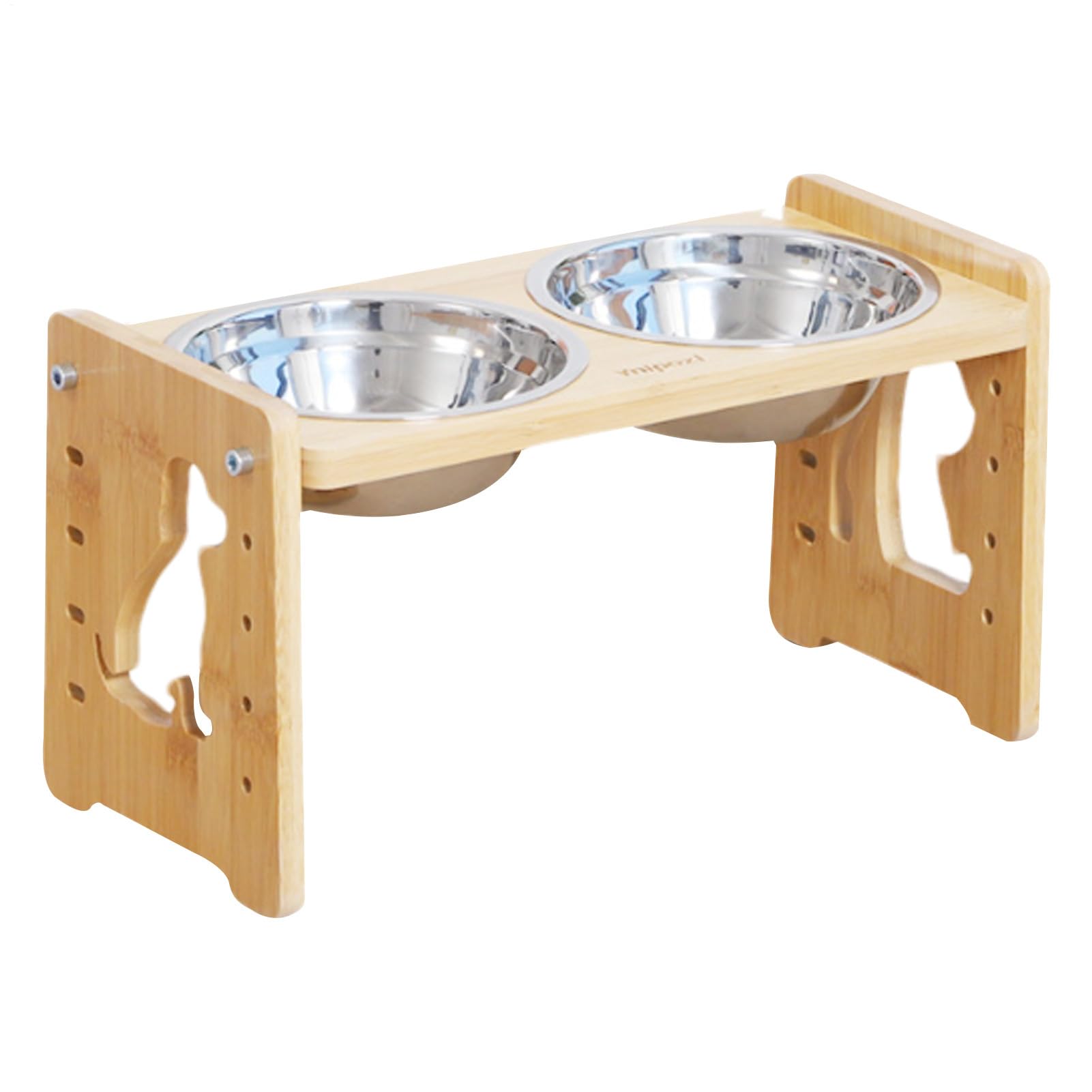 Bol pour chien surélevé Teksome réglable avec support détachable pour chats et petits animaux