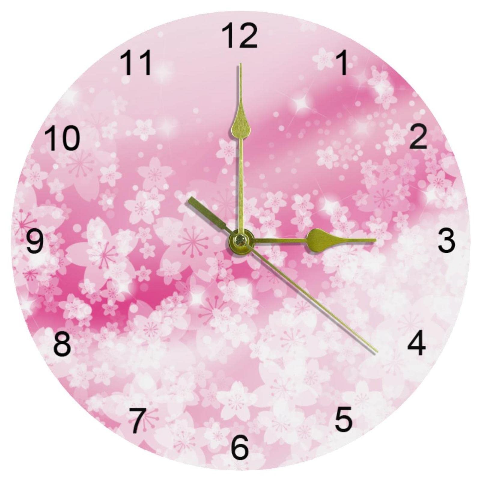 Horloge murale avec chiffres arabes pour école et salle de classe