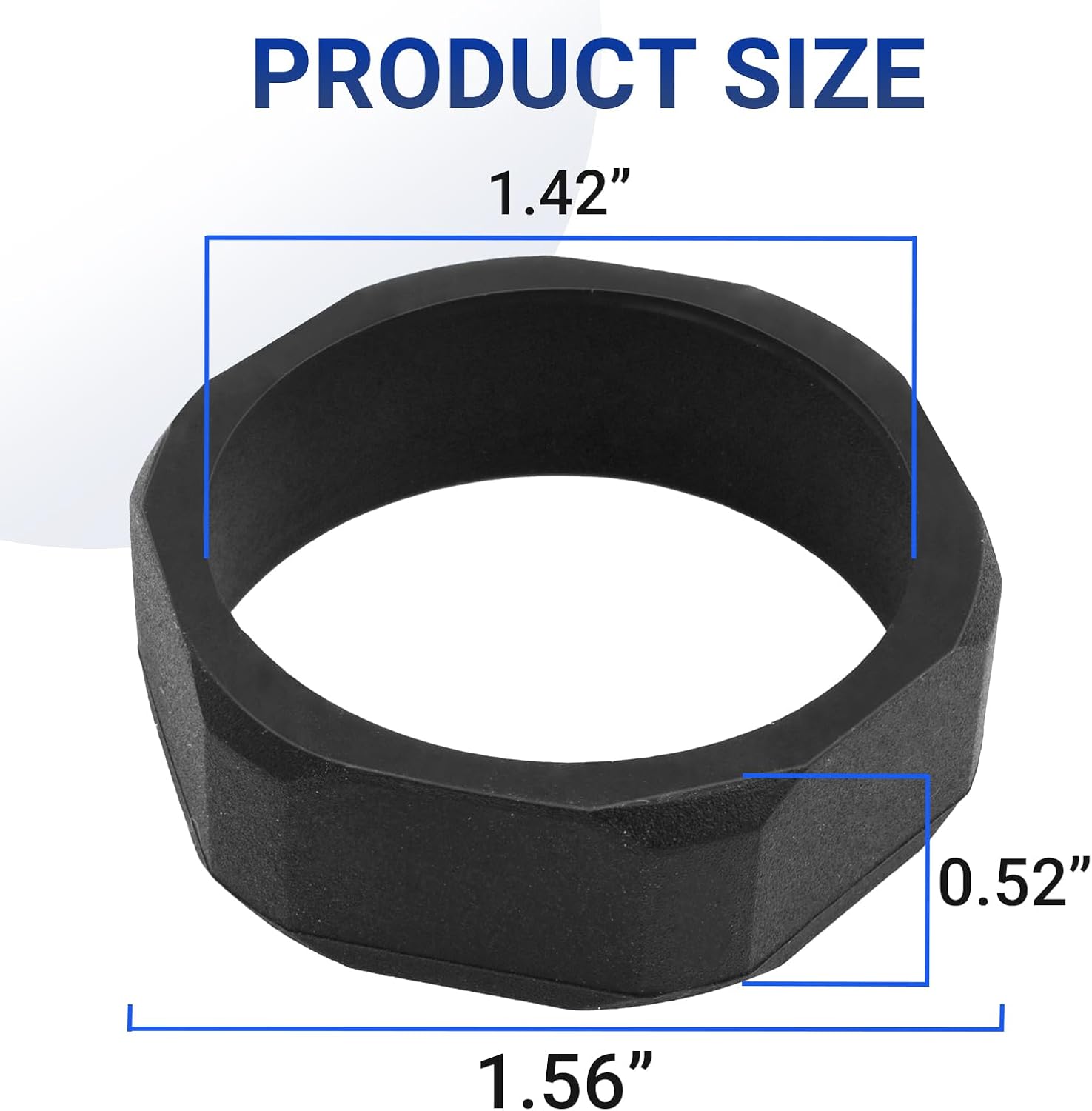 75702 Anti Roll Ring Compatible with Streamlight Flashlight Stinger Series, Flashlight Anti-Roll Replacement Kit for Streamlight, Black