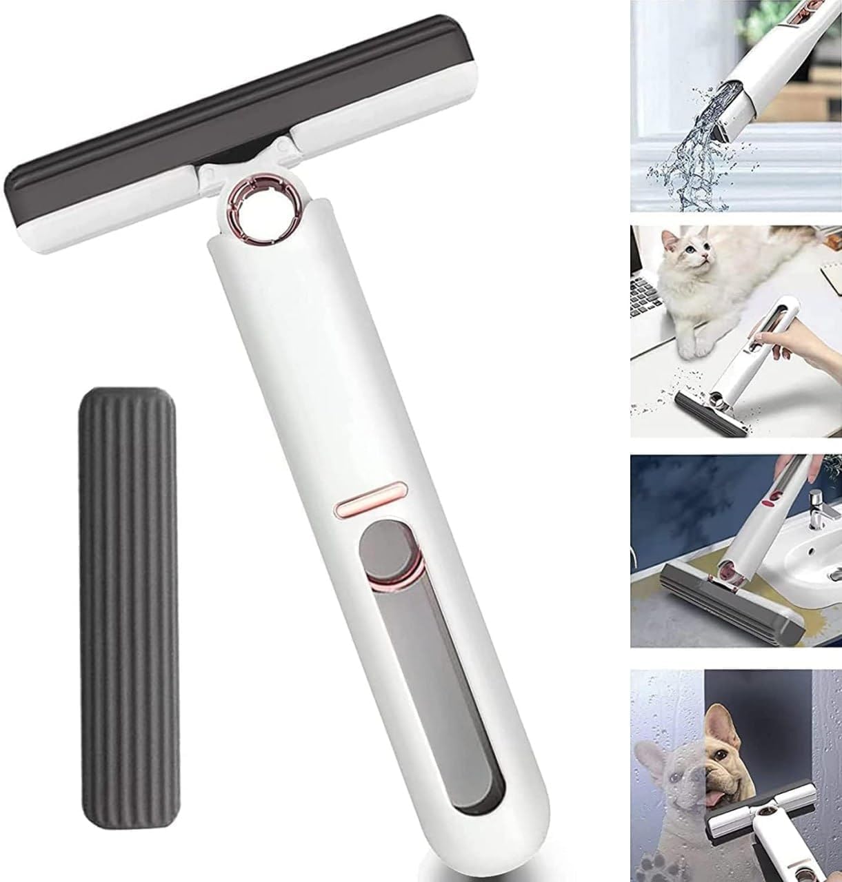 TrendyZonix Mini Mop for Kitchen Sponges Portable Self Squeeze Strong Absorbent Magic Wiper for Kitchen Small Dry Use for Bathroom Wall Table Home (1) (B0D6BWPS33) Amazon Price History, Amazon Price Tracker