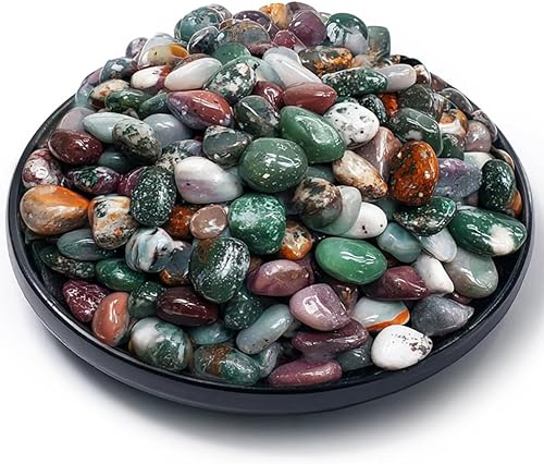 Vista 192 de Juego de piedras pulidas para chakras de 0.6 pulgadas, 7 piezas de piedras pulidas naturales y cristales a granel para curación, reiki, meditación