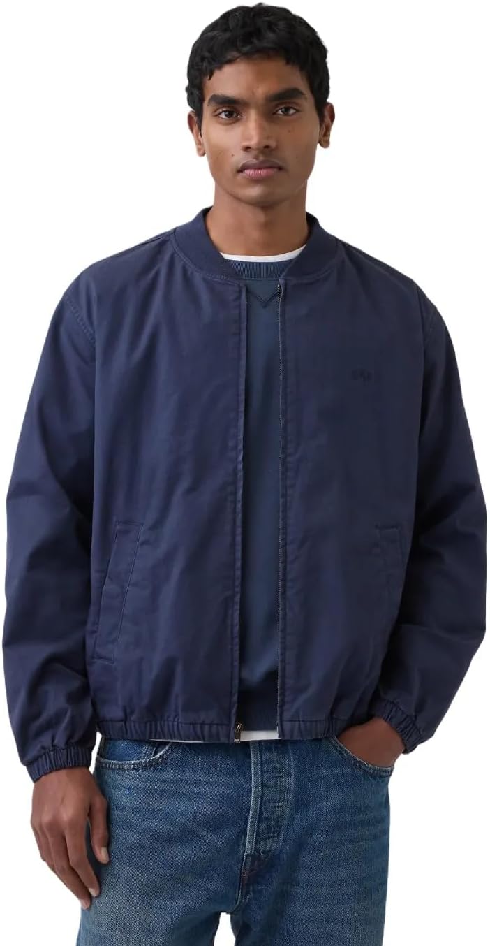 GAP mens Logo Bomber Jacket