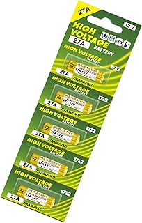 27A 12V Alkaline Batteries 5pcs/pack L828/UM27A/27AE/K27A/8LR732 Dry Battery Set For Doorbells Flashlights Leak-proof Design