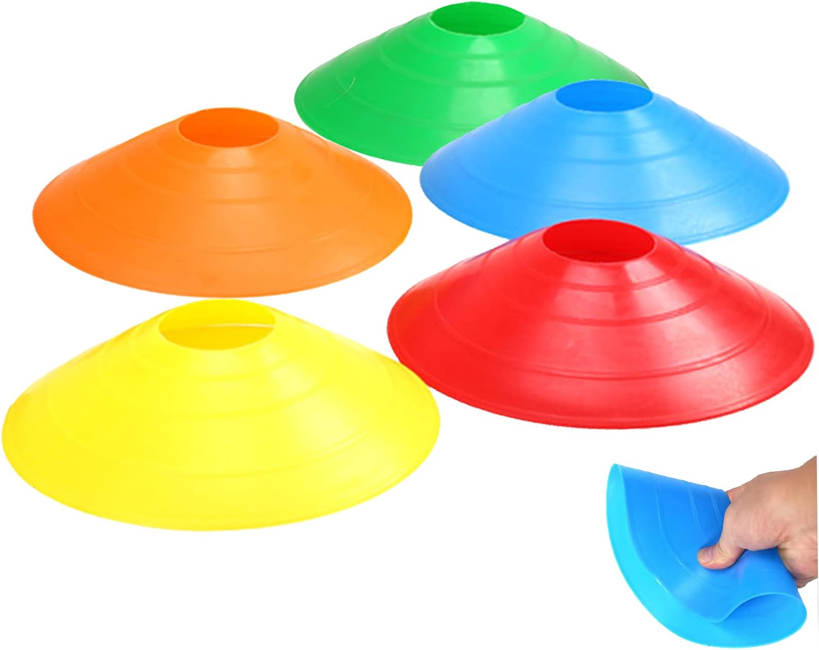 Vaupan Disc Cones - Training Cones Agility Soccer Cones for Training, Soccer, Football, Basketball, Sports, Games, Field Cone Markers