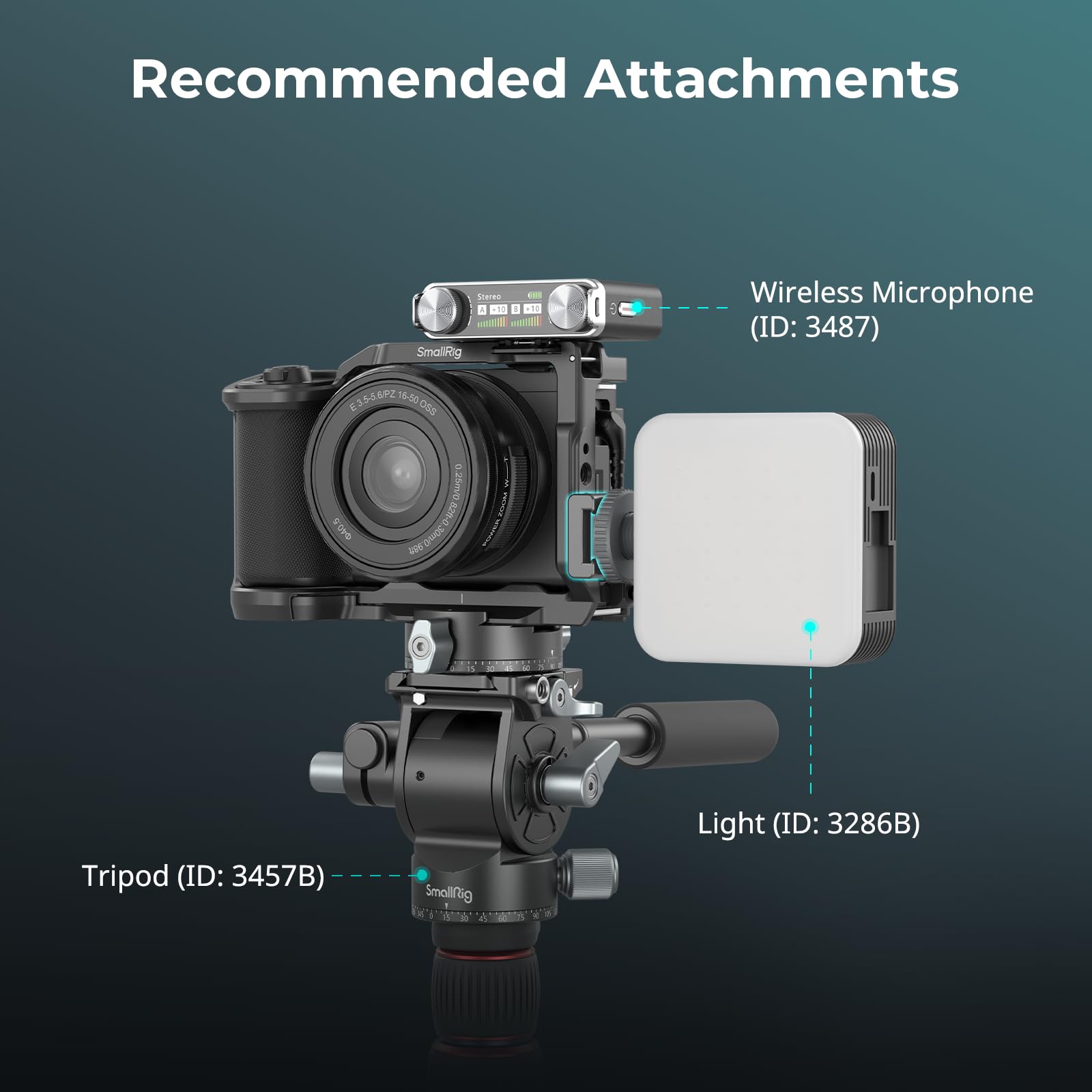 SMALLRIG Adapter mocowania na zimnej stopce Anti-Twist (2 szt.) ze śrubami 1/4"-20, do mikrofonu monitora lampy błyskowej LED, z bolcami zapobiegającymi skręcaniu, kompatybilny z klatką - 5032