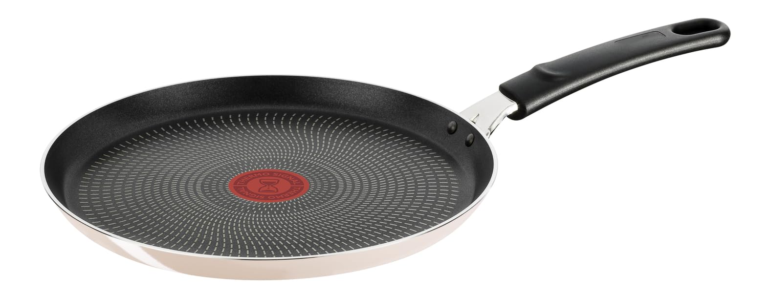 Lagostina Crepiera Multiuso Antiaderente, Padella Pancake, RivestimentoTitanium Easy, Indicatore di Calore, Fondo speciale con Ricette, 28 cm, Adatto a gas e forno (<175°), Lavabile in Lavastoviglie