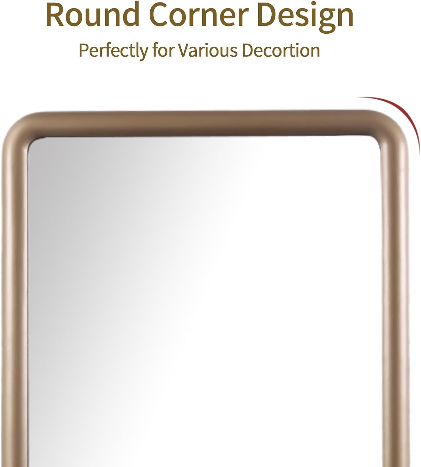 Bathroom Medicine Cabinet with Gold Wood Framed Mirror, Recessed or Wall Mount Bathroom Vanity with Storage Shelves 17.5x26 inch