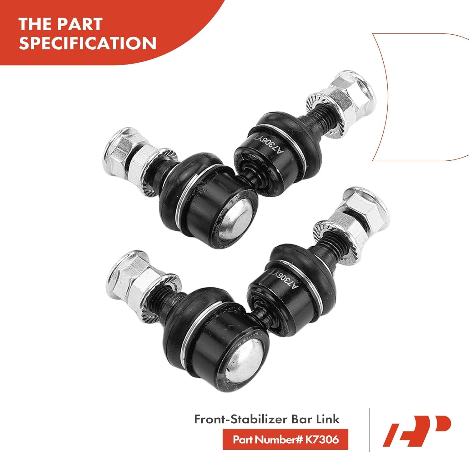 A-Premium Set of 6, Front Upper & Lower Control Arm, Sway Bar Link, Compatible with Chrysler Sebring 1996-2006, Cirrus 1995-2000, Dodge Stratus 1995-2006, Plymouth Breeze 1996-2000