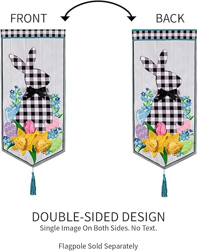 Miniatura 4 de Evergreen Gingham Easter Bunny - Decoración textil con impresiones eternas